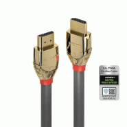 LINDY 1m Ultra High Speed HDMI Cable Gold Line