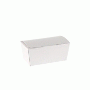 Mini ballotin en carton blanc - intérieur blanc 40g - 7,8x3,6x3,4cm - par 50