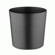 Pot à frites réutilisable inox Ø8,5x8,5cm noir