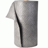 Rouleau d'absorbant tous liquides 81 cm x 46 m - simple épaisseur - absorption 140 à 210 L