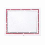 Set de table en papier blanc pour plateau fast food 25x31cm par 2000
