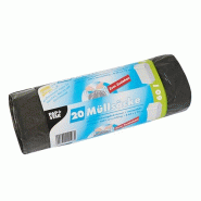 Starpak 20 sacs poubelle avec cordon de serrage, LDPE 60 l 75 cm x 65 cm gris - gris plastique polypropylène 14196 Starpak 20 sacs poubelle avec cordon de serrage, LDPE 60 l 75 cm x 65 cm gris - gris plastique polypropylène 14196
