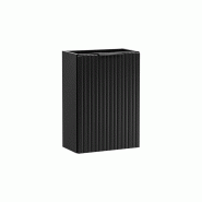 STELLAMEUBLES Meuble sous-vasque 1 porte 40 cm – Finition noir mat – ADEL BLACK - 5907611655726