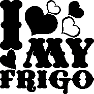 Sticker frigo citation i love my frigo