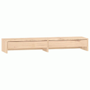 Support pour moniteur 100 x 27 x 15 cm bois de pin solide 02_0004458 - Bois massif 3000200382941