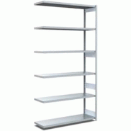 BITO Rayonnages à tablettes, type EL - charge par tablette 100 kg L1008 mm x P424 mm x H2500 mm finition galvanisée - acier 4250692956376 BITO Rayonnages à tablettes, type EL - charge par tablette 100 kg L1008 mm x P424 mm x H2500 mm finition galvanisée - acier 4250692956376