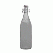 Bouteille à limonade avec son bouchon mécanique 1 l gris fumé - 100 cl Rond Verre Bormioli Rocco - gris verre 8004360068535 Bouteille à limonade avec son bouchon mécanique 1 l gris fumé - 100 cl Rond Verre Bormioli Rocco - gris verre 8004360068535