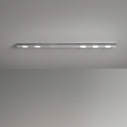 Button - Plafonnier LED 5xGX53 max 15W, Rectangulaire 120x10 cm, Métal peint, IP20 - Perenz - Aluminium - argenté 8568 AL