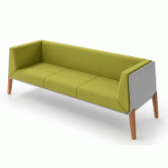 Canapé d'accueil 3 places Design ACCORD - Offisit - Marron foncé_0