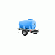 Châssis roulant - Tonne à eau 2500 litres homologué - Cuve de transport, timon rétractable, frein hydraulique
