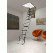 Escalier escamotable type pantographe en aluminium
