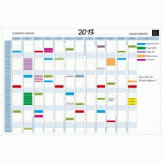 Exacompta Planning magnétique Exaplanner annuel millésimé, format 90x59cm + accessoires - 3130630561507_0