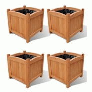 Helloshop26 - Jardinière lit surélevé plantes fleurs jardin 4 pièces 30 x 30 x 30 cm 02_0001332 - 3000077031539 Helloshop26 - Jardinière lit surélevé plantes fleurs jardin 4 pièces 30 x 30 x 30 cm 02_0001332 - 3000077031539