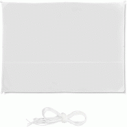 Helloshop26 - Voile d'ombrage rectangle 2 x 4 m blanc 13_0002931_2 - blanc inox 3000144298988