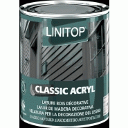 Linitop classic acryl - lasure de protection décorative transparente hes