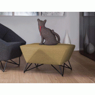 Pouf 3angle large surface d'assise et grands de coloris de tissu Pouf 3angle large surface d'assise et grands de coloris de tissu