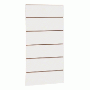 Panneau rainuré R20 L59,5xP120cm épaisseur 18mm - blanc 9003