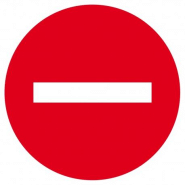 Sens interdit d.180mm TALIAPLAST | 627210 Sens interdit d.180mm TALIAPLAST | 627210