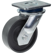 Roulette pivotante de 150 mm avec roue en fonte grise Roulette pivotante de 150 mm avec roue en fonte grise