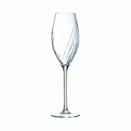 8 flûtes à champagne en verre 24 cl  Swirly - Cristal d'Arques - transparent verre 0725765984630