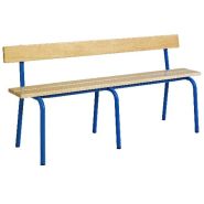Banc avec assise 2 lames