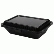 Contacto Bac à menu Eco-Takeout 23,5 x 17 x 7 cm, noir - noir plastique 1104/238
