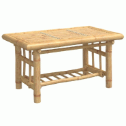 Décoshop26 - Table basse de salon design exotique 70 x 45 x 36 cm bambou avec une finition naturelle DEC037129 - Bambou 3000263109059
