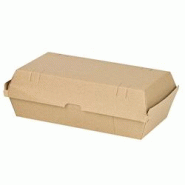 ECOLOMIQUE - 25 Pcs - Boîte burger carton kraft brun - 22,5 x 12,5 x 8,2 cm, microcannelé - ECO210EATBURG211K - marron en carton ECO210EATBURG211K ECOLOMIQUE - 25 Pcs - Boîte burger carton kraft brun - 22,5 x 12,5 x 8,2 cm, microcannelé - ECO210EATBURG211K - marron en carton ECO210EATBURG211K
