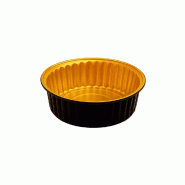 ECOLOMIQUE - 50 Pcs - Pot aluminium noir/or - 520 ml, Hauteur: 45 mm - ECO210LU140520