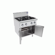 Fourneau gaz 4 feux sur placard P700 AT7G4B-F-2 Atosa