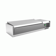 Gastro-Inox Réfrigération à poser avec couvercle en inox 1200x395x440mm - 7445908668663