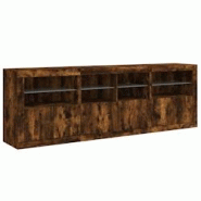 Helloshop26 - Buffet bahut commode armoire meuble de rangement organisateur cuisine salle de séjour salon avec lumières LED 202 x 37 02_0029879 - 30 Helloshop26 - Buffet bahut commode armoire meuble de rangement organisateur cuisine salle de séjour salon avec lumières LED 202 x 37 02_0029879 - 30