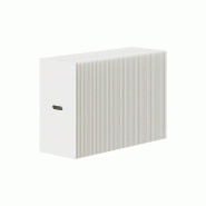 Présentoir accordéon Papéa blanc 100x38x70 cm