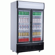 Réfrigérateur 2 portes en verre 1000l l1200 7527.0105 COMBISTEEL