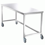 Sclessin 374.260 Table Mobile Inox Professionnelle 1 Plateau - 374.260