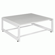 Table de présentation Cage blanc 90x80x30cm noyer clair