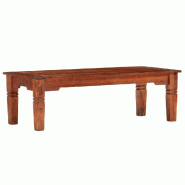 VidaXL Table basse 110 x 50 x 35 cm Bois d'acacia solide Modèle Atlas Infinite Nordique - 286258XL