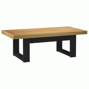 VidaXL Table basse NOAIN pieds en forme de U 120x60x40 cm massif pin Modèle Luna Confort Plus - 4100035