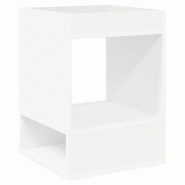VidaXL Table d'appoint Blanc 40 x 40 x 56 cm Bois d'ingénierie Modèle Flex Confort Élite - 890944