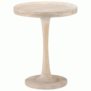 VidaXL Table d'appoint Ø60x75 cm Bois de manguier massif Modèle Zenith Advance - 320598XL