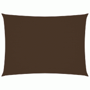 VidaXL Voile de parasol tissu oxford rectangulaire 6x7 m marron Modèle Solaris Sud - marron 135827