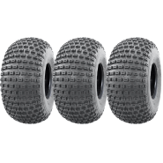 18x9.50-8 Knobby ATV Quad Trailer Tyres 4ply Wanda P322 Tubeless Tire (Set of 3) 18x9.50-8 Knobby ATV Quad Trailer Tyres 4ply Wanda P322 Tubeless Tire (Set of 3)