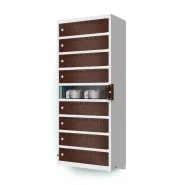 Armoire / Casiers de recharge - 9 compartiments avec prises électriques - montage mural