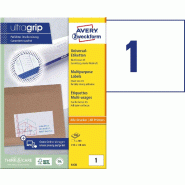 Avery zweckform étiquettes universelles 6135 blattformat au format a5 148 x 210 mm-lot de 200 feuilles 200 (blanc) - 6135