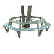 Bancs tour d'arbre Turin octogonal