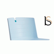 Chaise de conférence Mork avec pied chromé. - Bleu clair_1