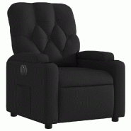 Fauteuil inclinable électrique Noir Tissu Modèle Corlonara - 8721012171763