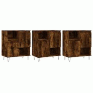 Helloshop26 - Buffet bahut commode armoire meuble de rangement organisateur cuisine salle de séjour salons 3 pcs bois d'ingénierie 02_0037060 - 3000_0