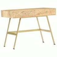 Helloshop26 - Bureau table poste de travail meuble d'ordinateur informatique étude avec tiroirs 100 x 55 x 75 cm bois solide de 02_0023461 - 30002143 Helloshop26 - Bureau table poste de travail meuble d'ordinateur informatique étude avec tiroirs 100 x 55 x 75 cm bois solide de 02_0023461 - 30002143
