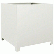 Helloshop26 - Jardinière bac lit surélevé plantes fleurs terrasse jardin 50 x 50 x 50 cm acier blanc 02_0037653 - 3000214268934 Helloshop26 - Jardinière bac lit surélevé plantes fleurs terrasse jardin 50 x 50 x 50 cm acier blanc 02_0037653 - 3000214268934